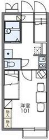 レオパレス花咲の丘II 28166の物件間取画像